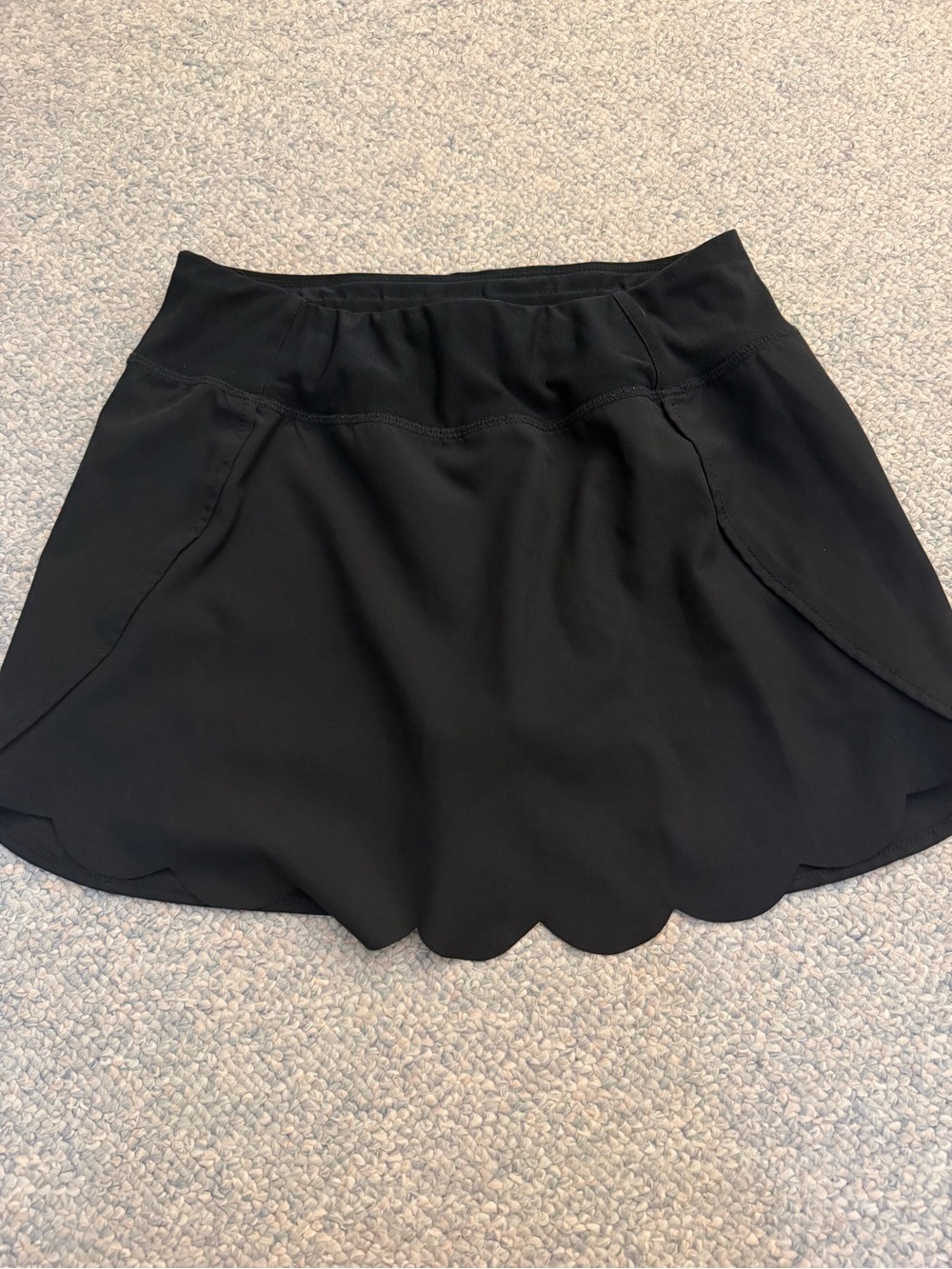 MPG Black Athletic Skirt with Logo Waistband